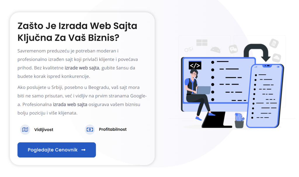UI UX dizajn za web sajtove