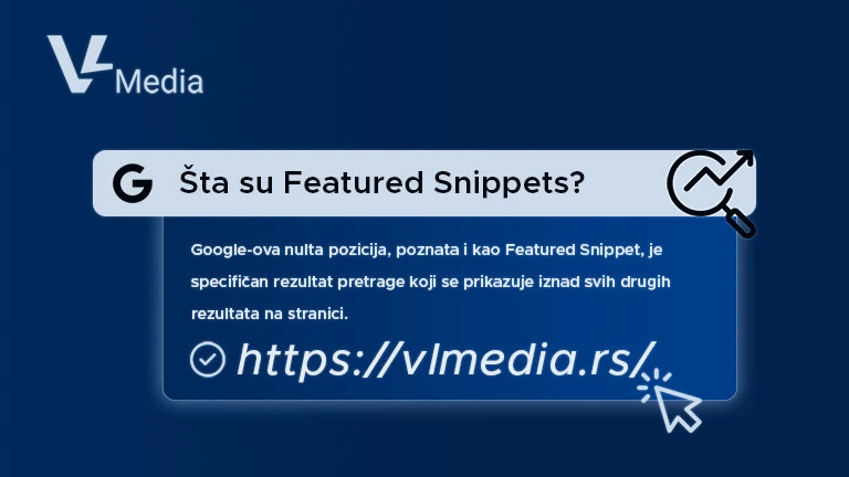 Ilustracija Google pretrage sa istaknutim Featured Snippet rezultatom na nultoj poziciji